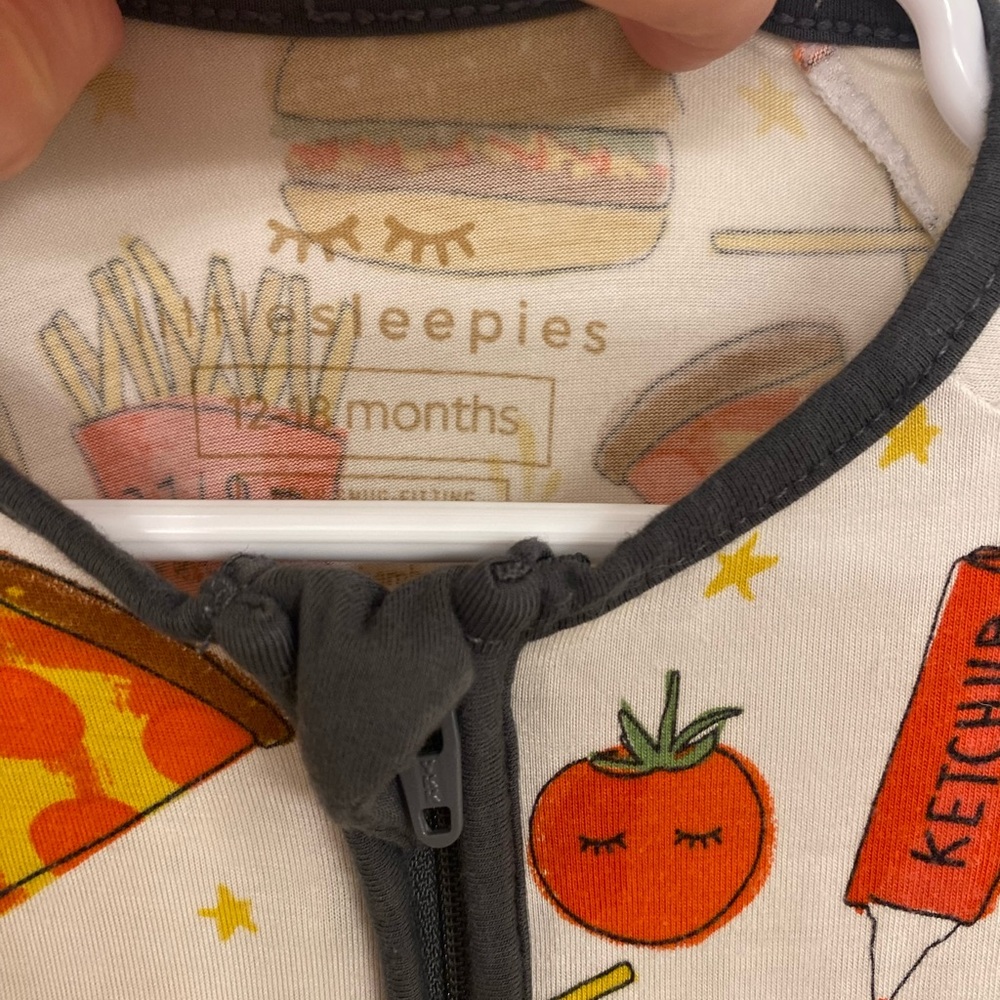 Sleepies Baby Sleep Sack with Food Print